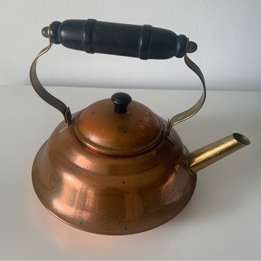 Vintage Copper Tea Kettle / Teapot